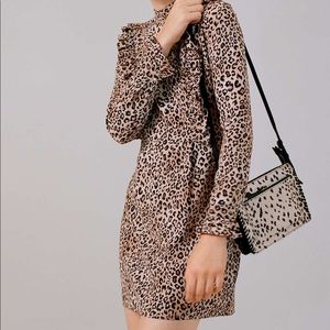 Topshop Leopard print ruffle dress NWT. 2P